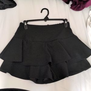 Black Ruffle Ria Skort